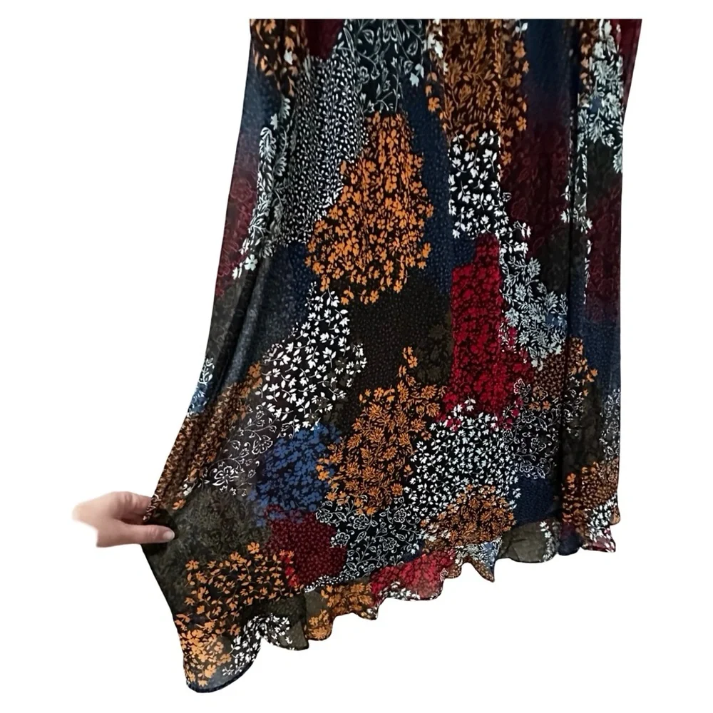 Maurices Patchwork Maxi Skirt - Boho Floral Multicolour XXL - Picture 12 of 16
